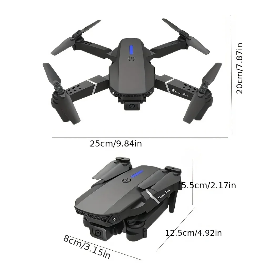 Professional Drone E88 4Kมุมกว - Drone Camera Wide Angle บทวิจารณ์และราคา