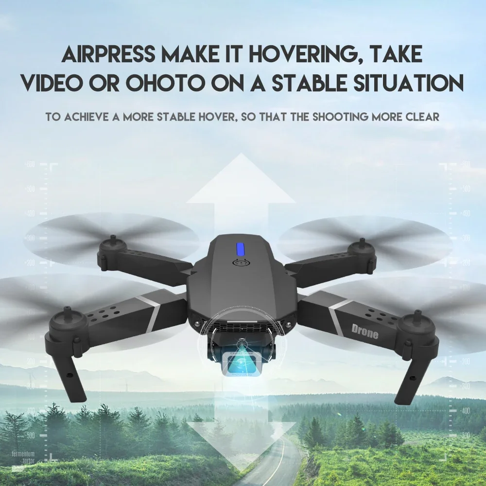 Professional Drone E88 4Kมุมกว - Drone Camera Wide Angle บทวิจารณ์และราคา