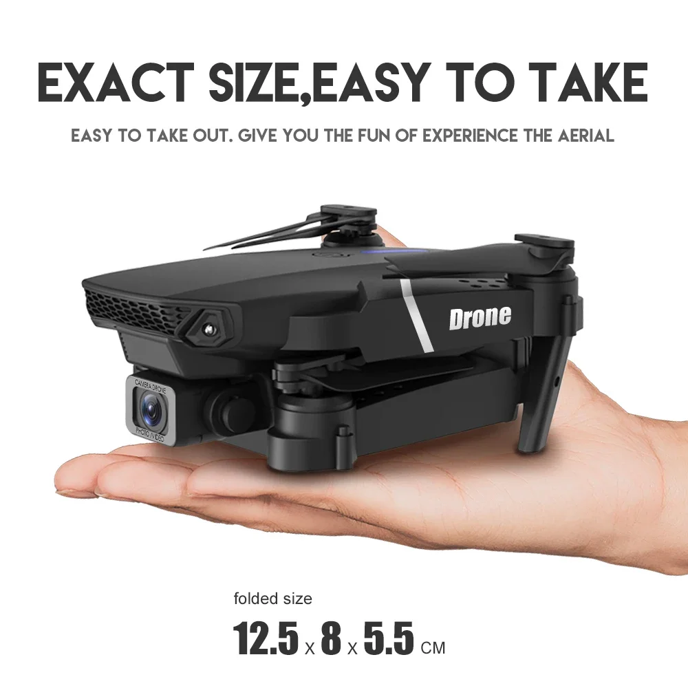 Professional Drone E88 4Kมุมกว - Drone Camera Wide Angle บทวิจารณ์และราคา