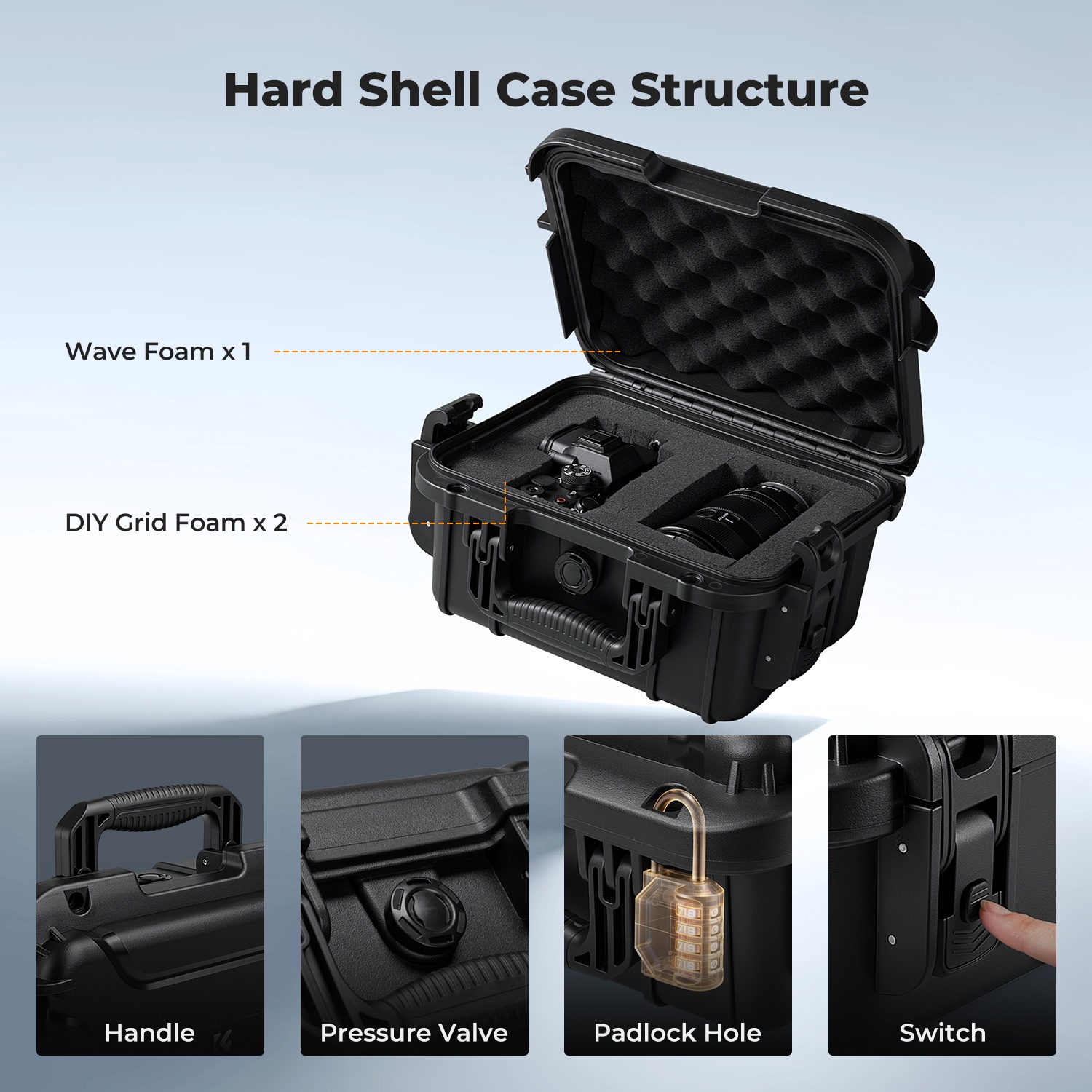 เคสแข็งสำหรับกล้อง K&F CONCEPT - Drone Camera Action บทวิจารณ์และราคา